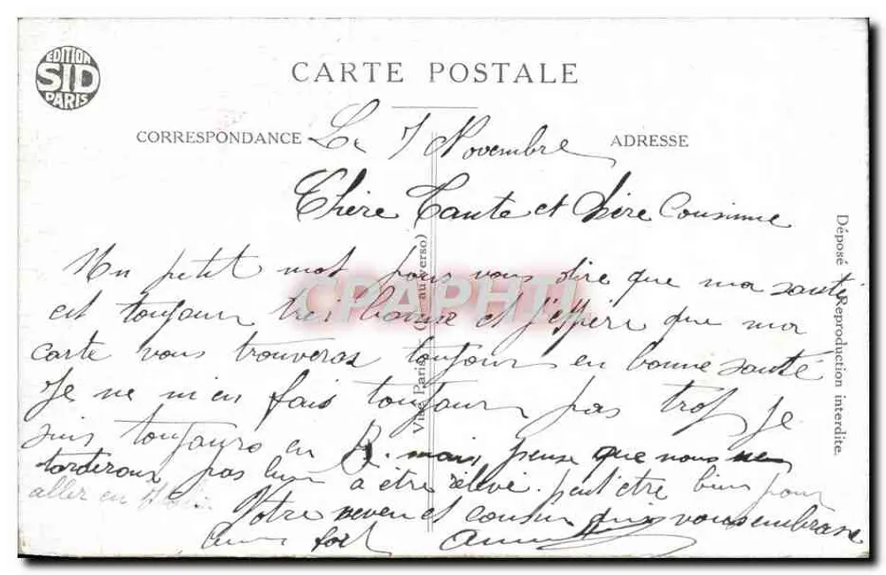 Die erste Kanne vom Opa — Serie 182 — Edition SID Paris - Rückseite