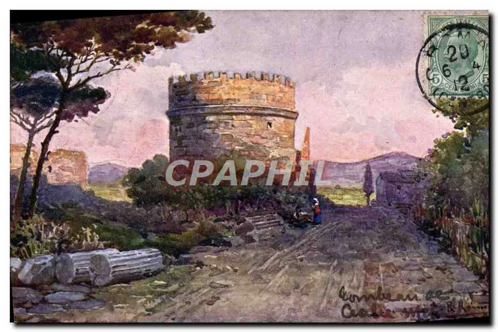 Tomba di Cecilia Metella — Rom — Proprietà Artistica A. Scrocchi — Nr. 8576-7 - Vorderseite