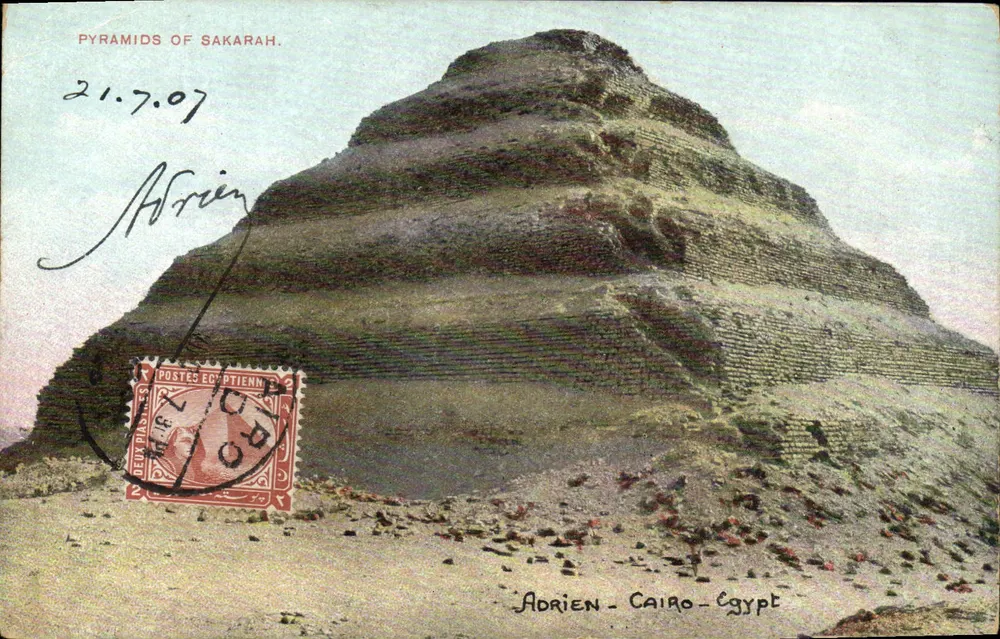 Pirâmides de Sakarah — Egito — Editor Lichtenstern & Napari, n° 193 - Frente