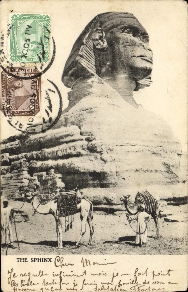 O Esfinge — Egito — União Postal Universal - Frente