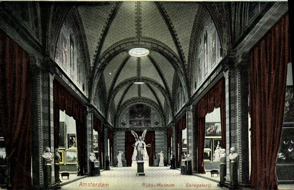 Amsterdam — Rijks-Museum Eere galerij — Éditeur A. Uigevano, n° 92 - Frente