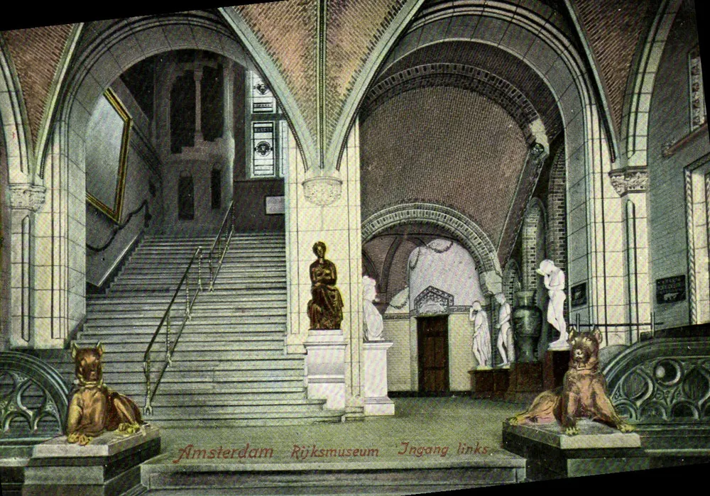 Amsterdã — Museu Rijksmuseum — Entrada à esquerda — Algemeene Postvereeniging - Frente