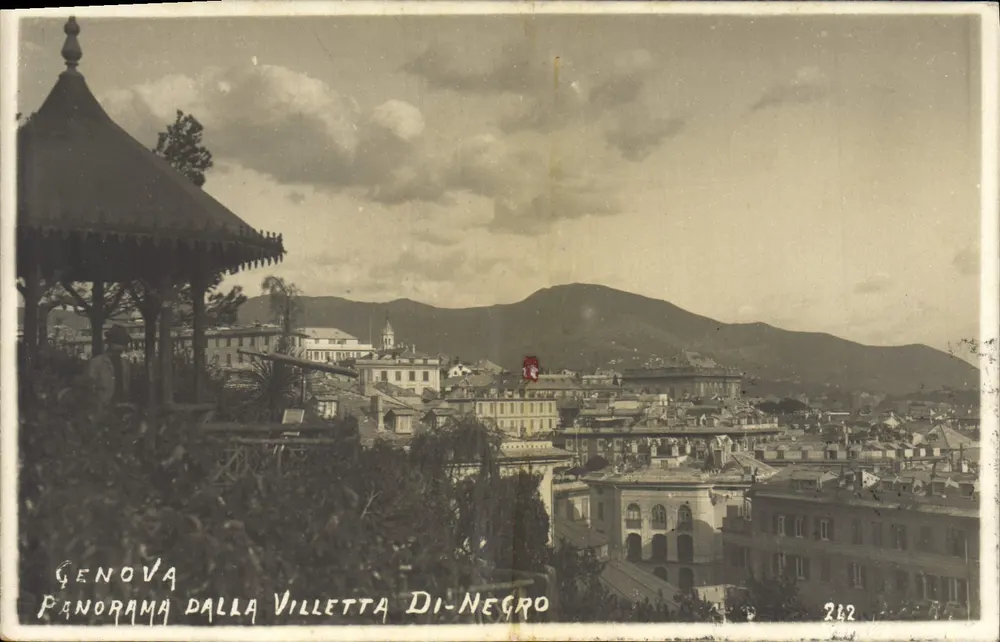 Genova — Panorama dalla Villetta Di-Negro — E. Ferro-Gallena Mazzini n°262 - Vorderseite