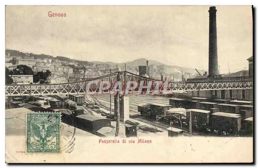 Genova - Passerella di via Milano — unbekannter Verlag, Nr. 14784 - Vorderseite
