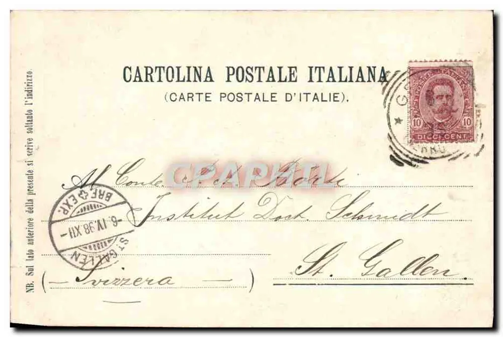 Genova — La Lanterna et le Théâtre Carlo Felice — Ricordo di Genova - Verso
