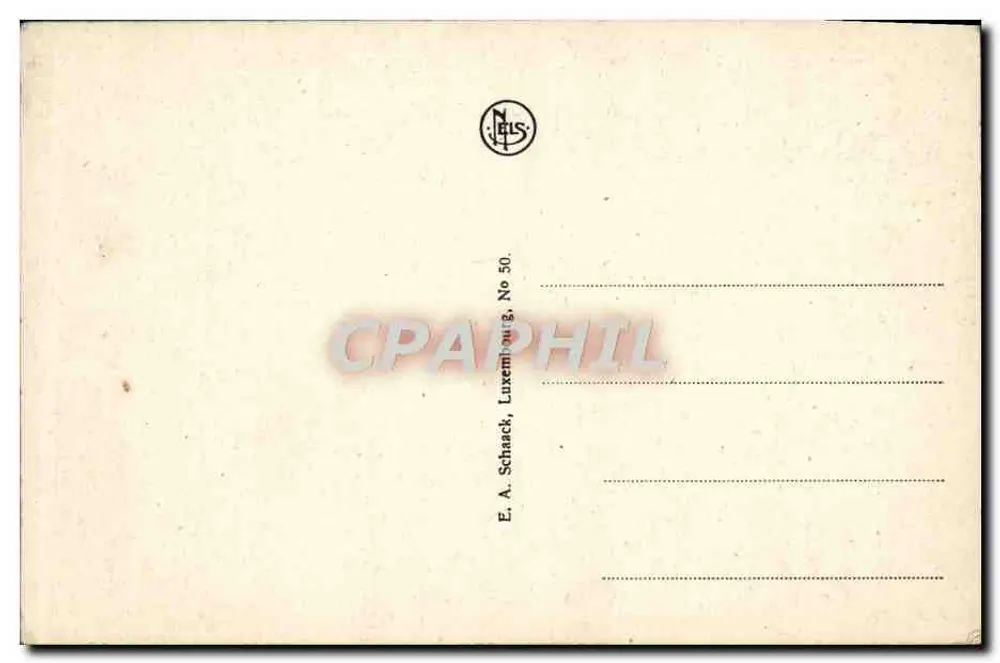 Pequena Suíça Luxemburguesa (Müllerthal) — Schiessentümpel — E. A. Schaack, No 50 - Verso