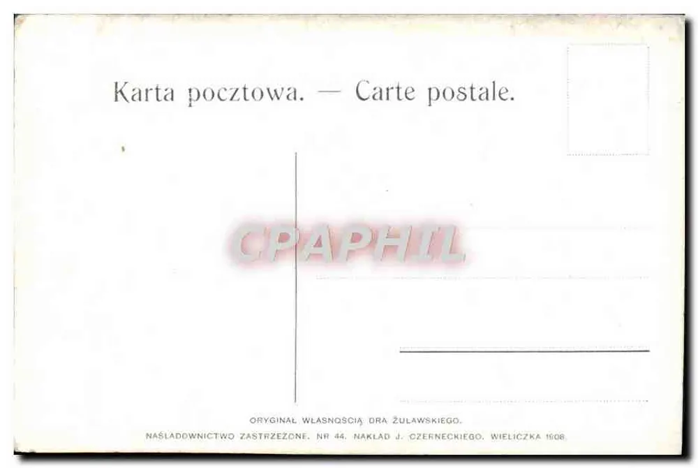 Sacrifício — cena de aldeia — K. Żelechowski - Verso