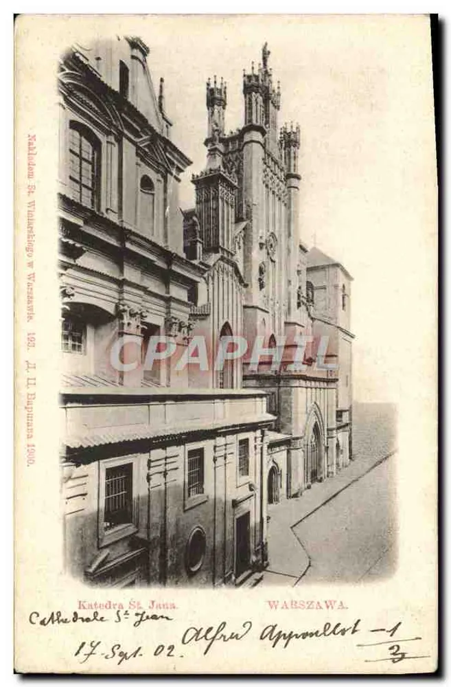 Kathedrale Saint-Jean — WARSZAWA — Société graphique à Genève, n°1 - Vorderseite