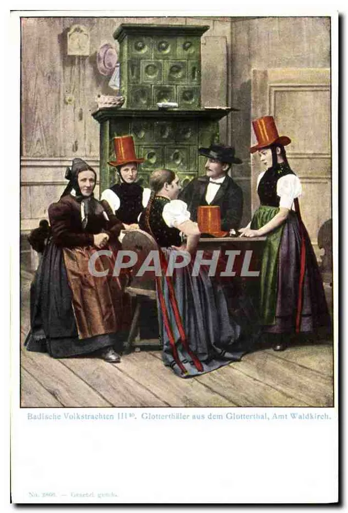 Trajes populares badenses III. Glotterthäler do Glotterthal, Amt Waldkirch — C. Ruf, Freiburg i.B. - Frente
