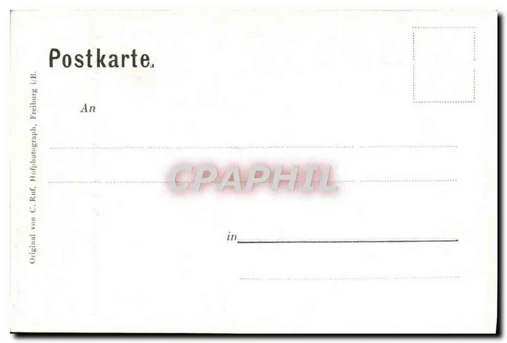 Trajes populares badenses III. Glotterthäler do Glotterthal, Amt Waldkirch — C. Ruf, Freiburg i.B. - Verso
