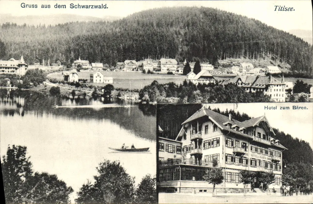 Titisee — Hotel zum Bären — Gruss aus dem Schwarzwald - Vorderseite