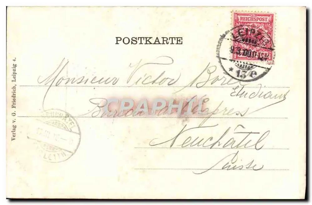 Leipzig — Concerthaus — Verlag v. G. Friedrich, Leipzig 4 - Verso