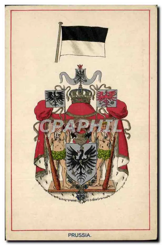 Prússia — Armas e bandeira — Série E.F.A. de Armas e Bandeiras - Frente