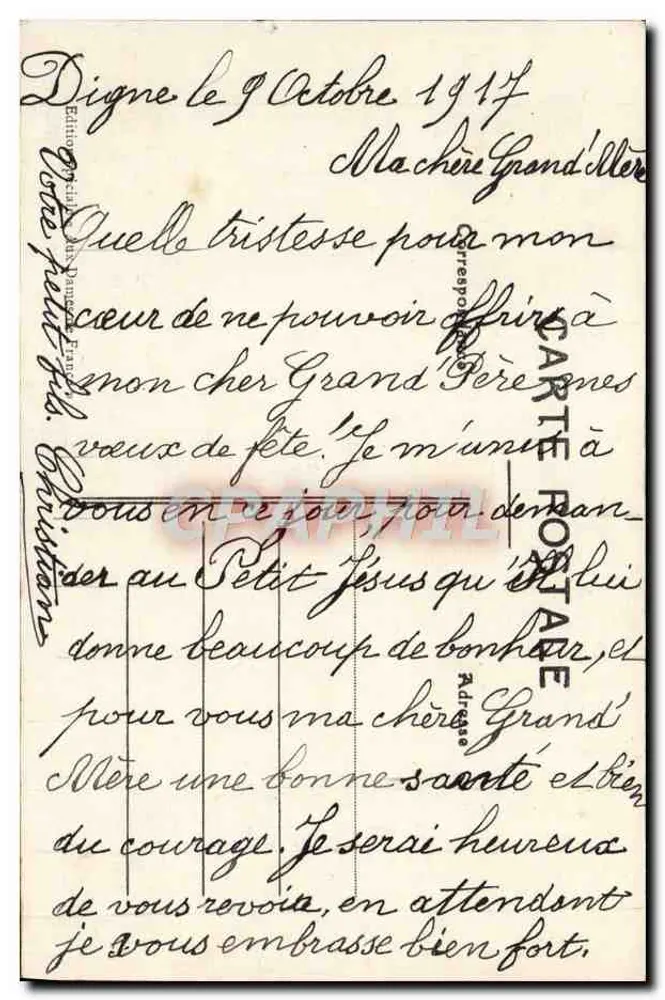 Digne — Praça Gassendi — Editora: Edições Digne, França, n°9 - Verso