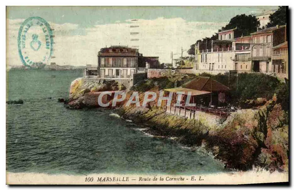 Marseille — Rua da Corniche — E. L. n°100 - Frente