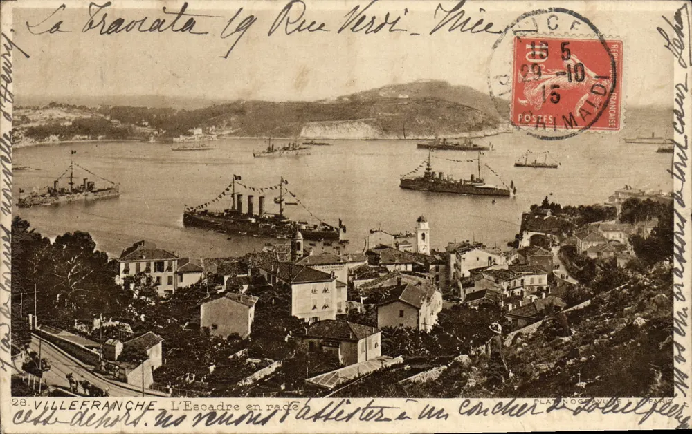 Villefranche - A Escadra no porto — Planocouvre & Cie, n°28 - Frente