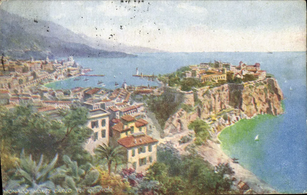 Mônaco, Monte-Carlo — Vista geral — Raphael Tucker & Fils Ltd. N°114 - Frente