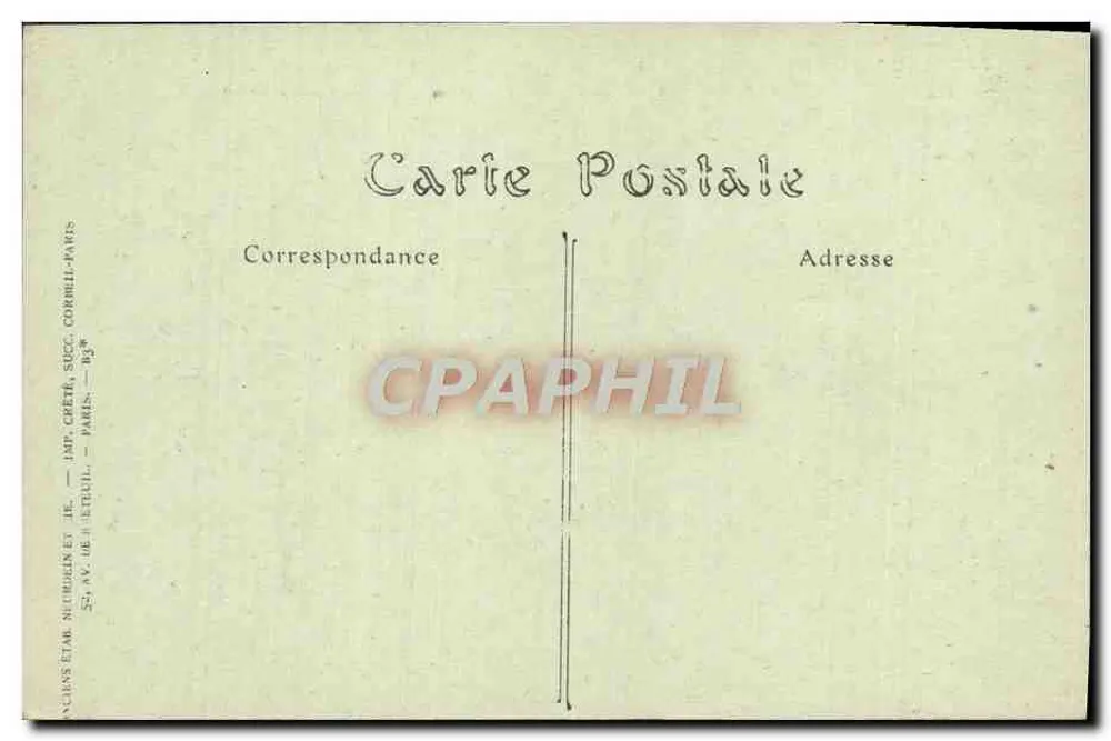 Nice — Die Jetty-Promenade und der Mündung des Paillon — Imp. Crété, Paris - Rückseite