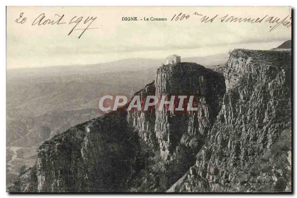 Digne - Le Cousson 1600 m — cume acima do vilarejo - Frente