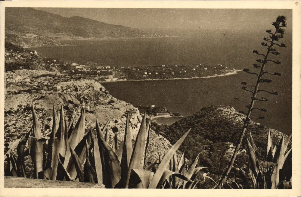 Der Cap Martin von der Rond-Point de la Turbie aus — Côte d'Azur — Éditions d'Art YVGN, Paris - Vorderseite