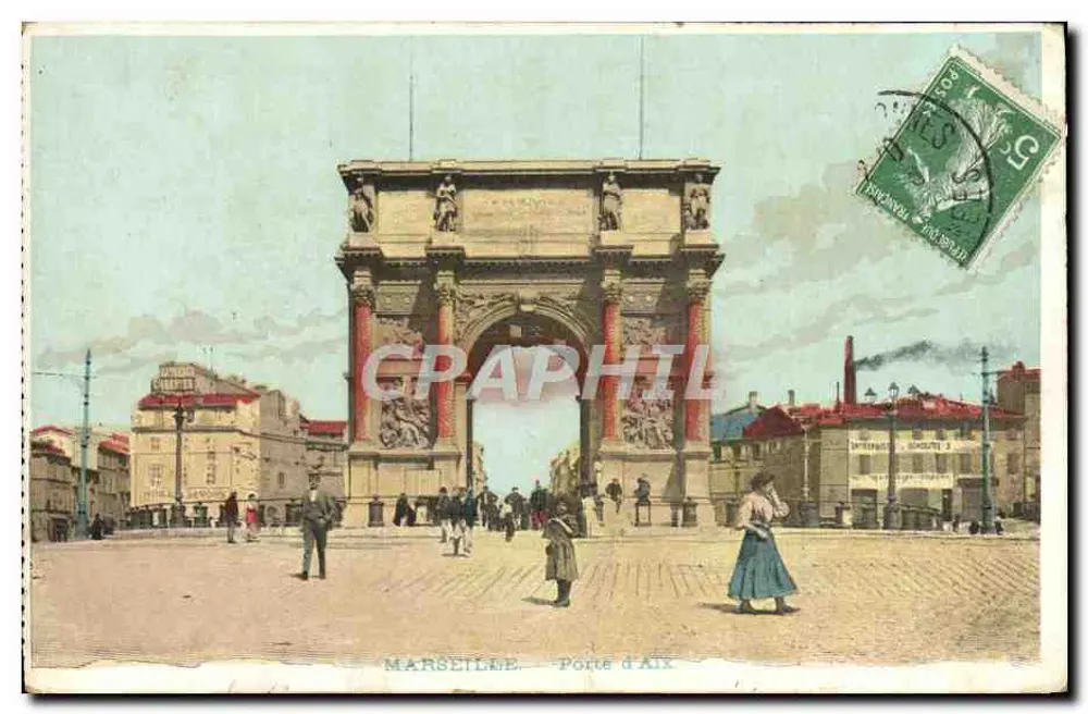 Marseille — Porta de Aix — editor não identificado - Frente