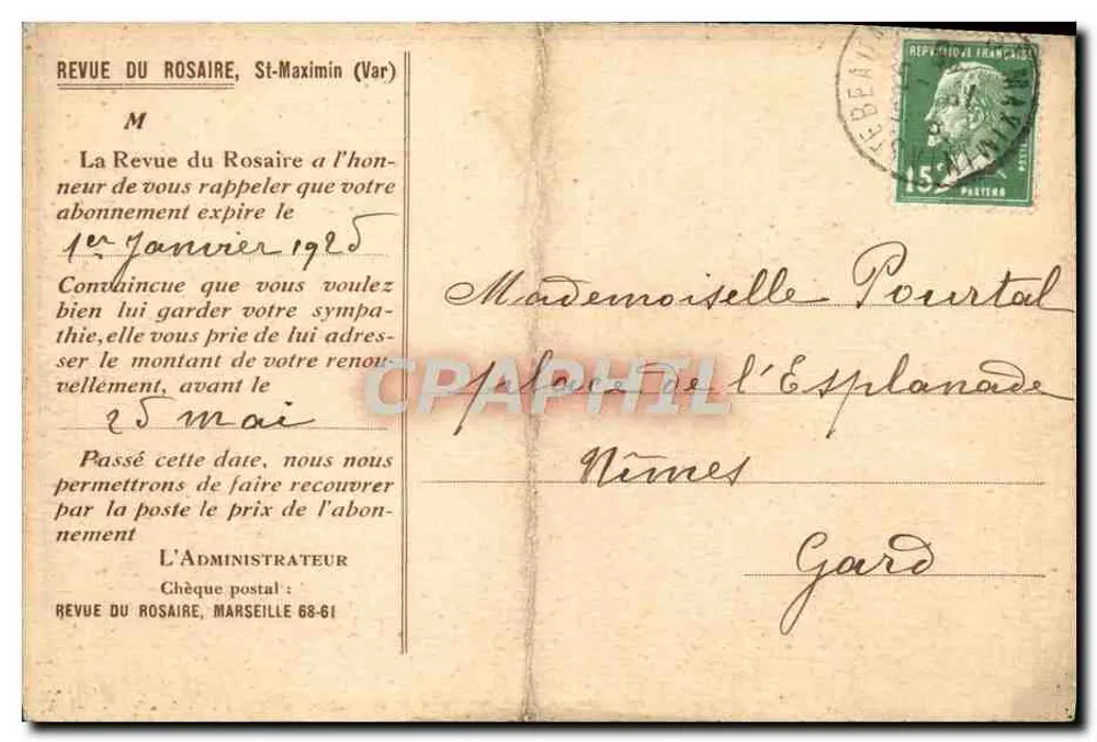 Saint-Maximin — Konvent der R.R. Dominikaner und Basilika — Verlag nicht sichtbar - Rückseite
