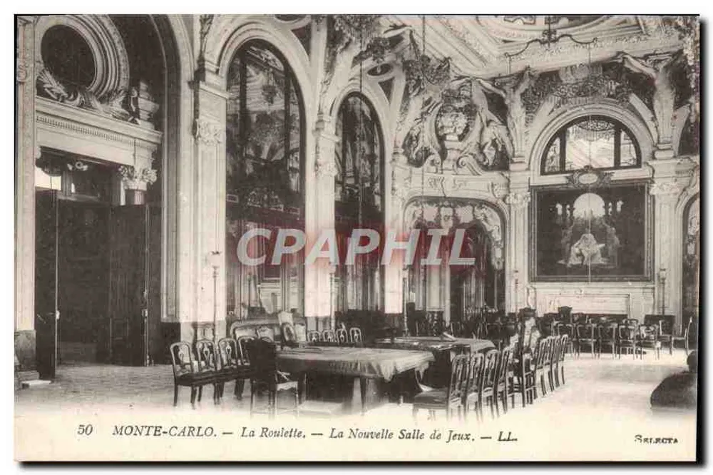 Monte-Carlo — Das Roulette — Die Neue Spielhalle — LL. — Priiota - Vorderseite