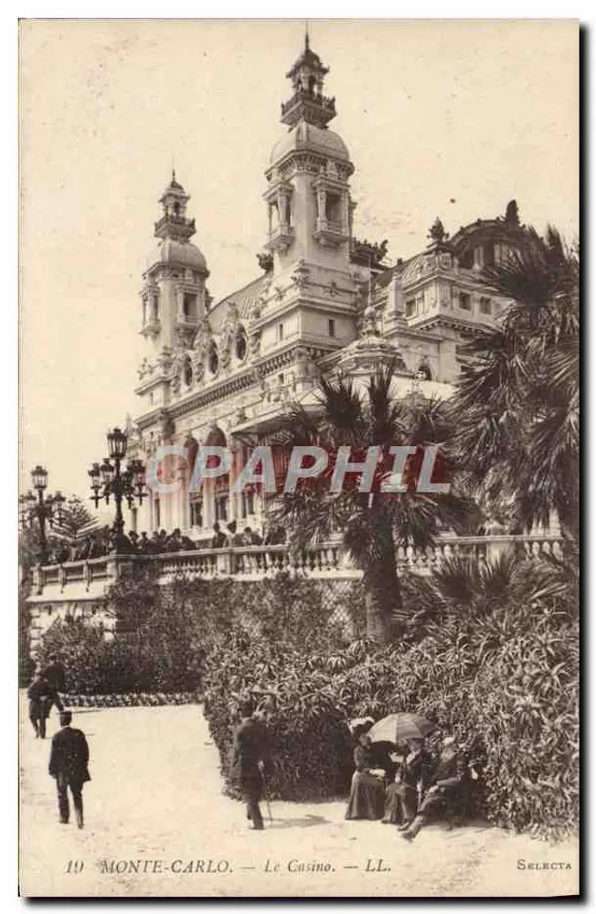 Monte-Carlo — O Casino — LL. — Selecta - Frente