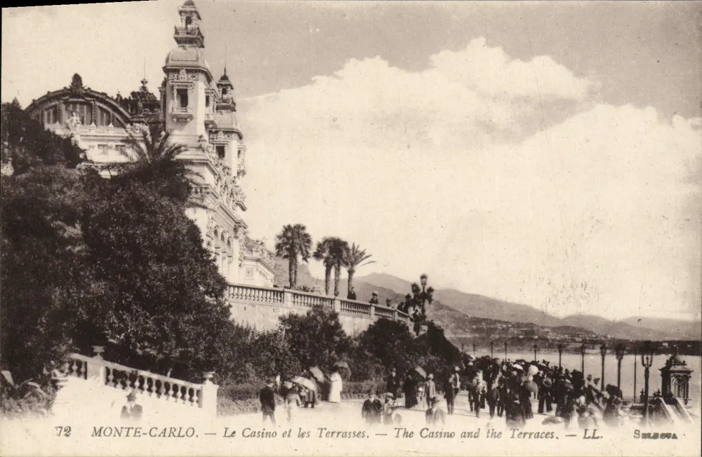 Monte-Carlo — Ansicht des Casinos und der Terrassen — LL. — SELBOCA - Vorderseite
