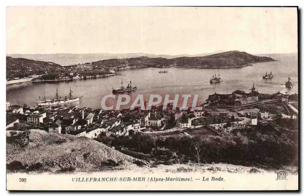 Villefranche-sur-Mer (Alpes-Maritimes) — A Baía. — JND Phot. - Frente