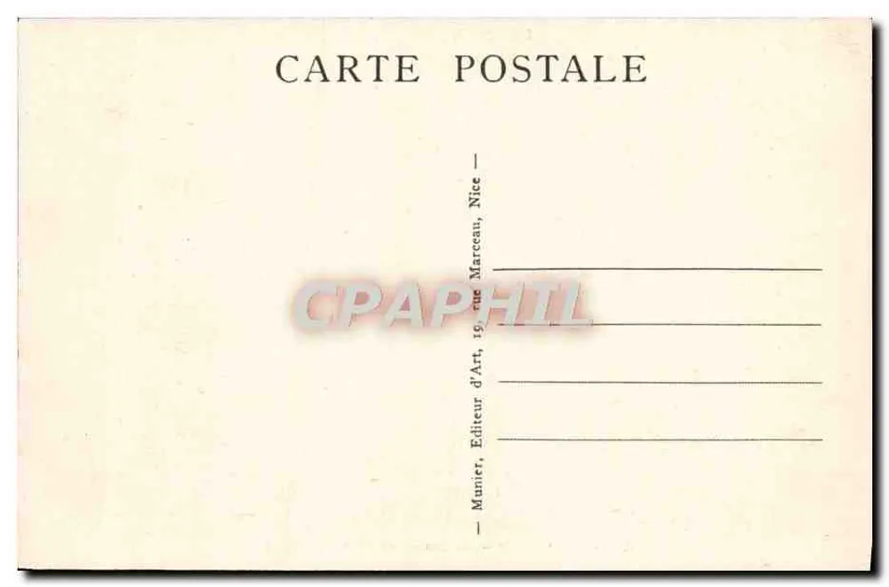 Monte-Carlo — Das Casino und das Hotel de Paris — Munier, Nice - Rückseite