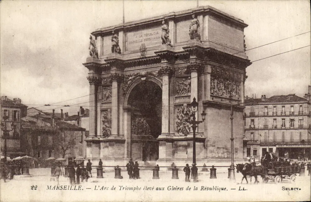 Marseille — Der Triumphbogen errichtet zu den Ehren der Republik — LL. Select. - Vorderseite