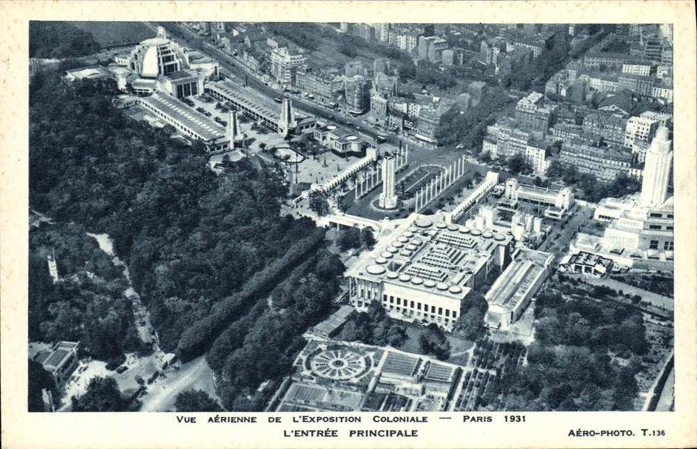 Luftbild der Kolonialausstellung — Paris 1931 — Aéro-Photo T.136 - Vorderseite
