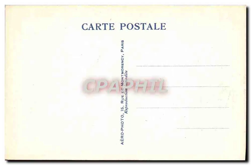 Luftbild der Kolonialausstellung — Paris 1931 — Aéro-Photo T.136 - Rückseite