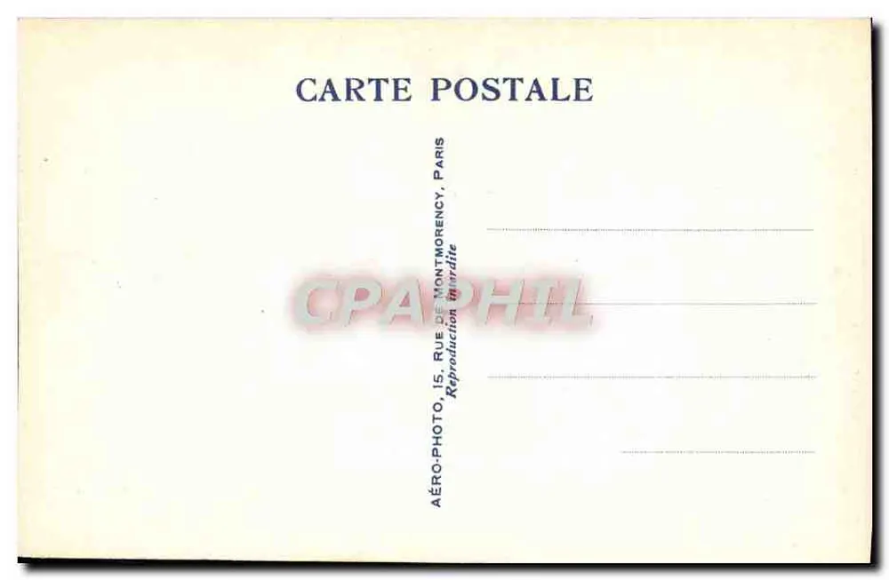 Luftbild der Kolonialausstellung — Paris 1931 — Die Feinen Künste — Aéro-Photo T.143 - Rückseite