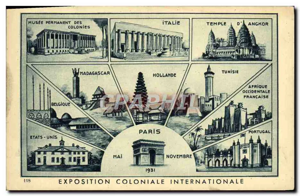 Exposición Colonial Internacional — París — Mayo-Noviembre 1931 — Editor: Librairies Gibert & Cie - Anverso