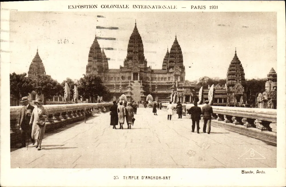 Tempel von Angkor-Vat — Internationale Kolonialausstellung — Paris 1931 — Blanche, Archa - Vorderseite