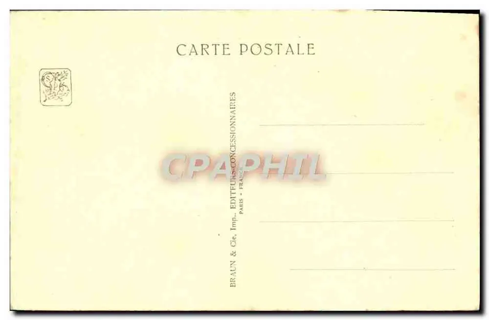 Tempel von Angkor-Vat — Löwe und Turm — Internationale Kolonialausstellung — Paris 1931 - Rückseite