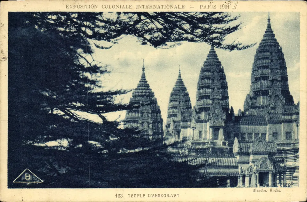 Tempel von Angkor Wat — Internationale Kolonialausstellung — Paris 1931 - Vorderseite