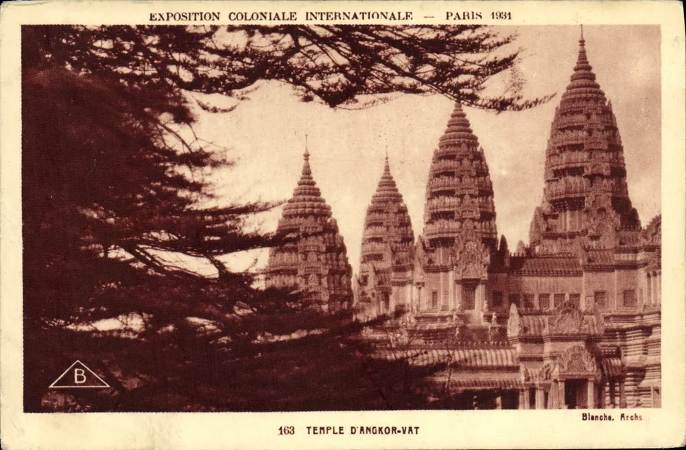 Temple d'Angkor-Vat — reproduction du temple khmer à l'Exposition Coloniale Internationale — éditeur Blanche, Archs, n° 163 - Vorderseite