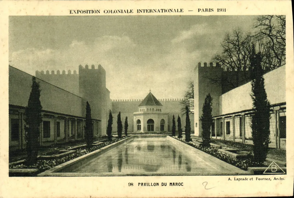 Pavillon du Maroc — Internationale Kolonialausstellung — Paris 1931 — A. Laprade et Fournéz, Archs. - Vorderseite