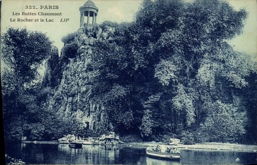Les Buttes Chaumont — Der Felsen und der See — LIP - Vorderseite