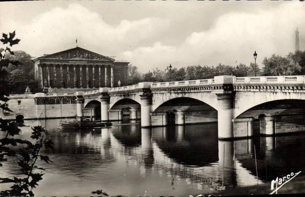 Brücke der Concorde — Chamber of Deputies — Éditions d'Art MARCO - Levallois-Perret - Vorderseite