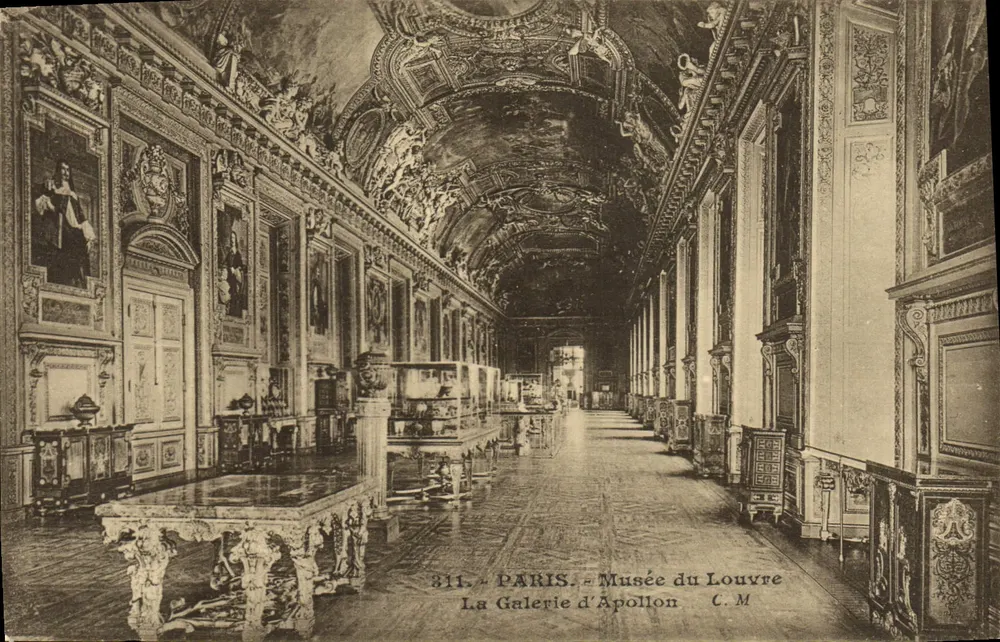 Paris - Musée du Louvre - La Galerie d'Apollon — C.M. n°311 - Vorderseite