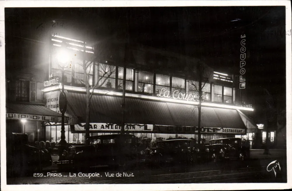 Paris — La Coupole. Nachtansicht — Verlag A. Leonie, n°259 - Vorderseite