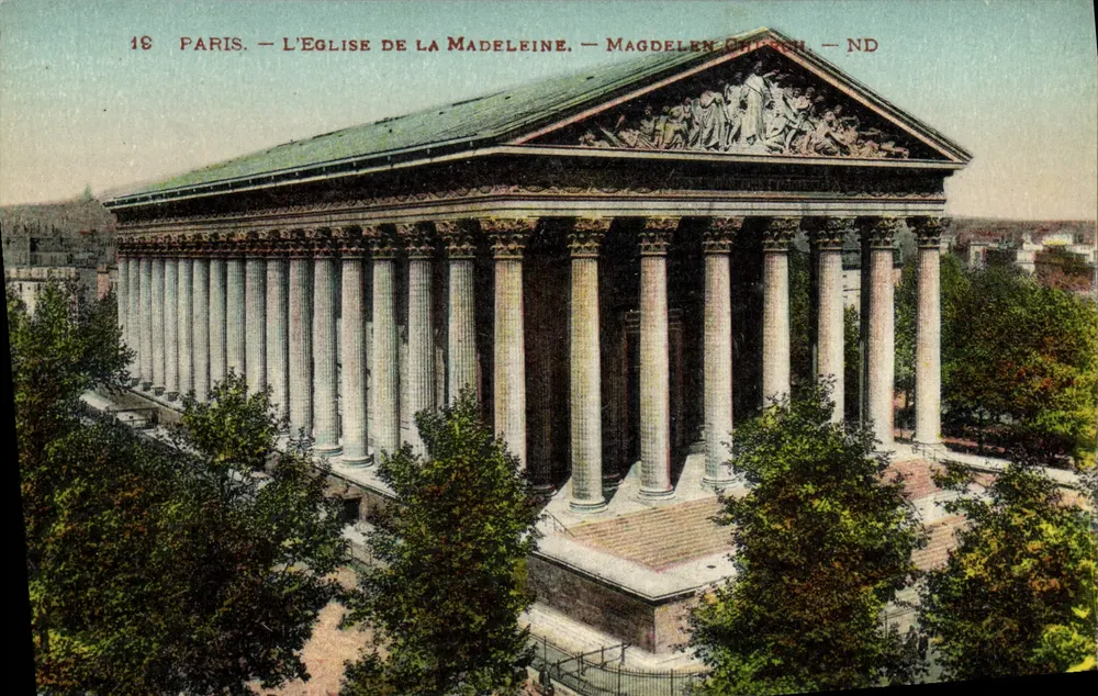 Paris — A Igreja da Madeleine — Magdalen Church — ND - Frente
