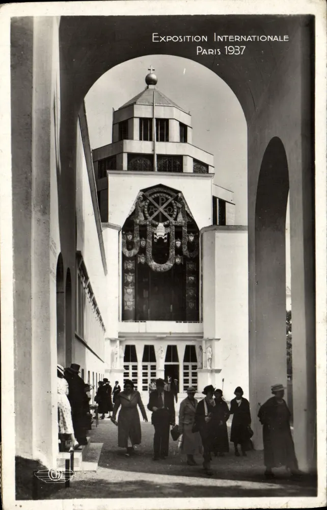 Internationale Ausstellung Paris 1937 — Katholischer päpstlicher Pavillon — unbekannter Verlag, Seriennummer 281 - Vorderseite