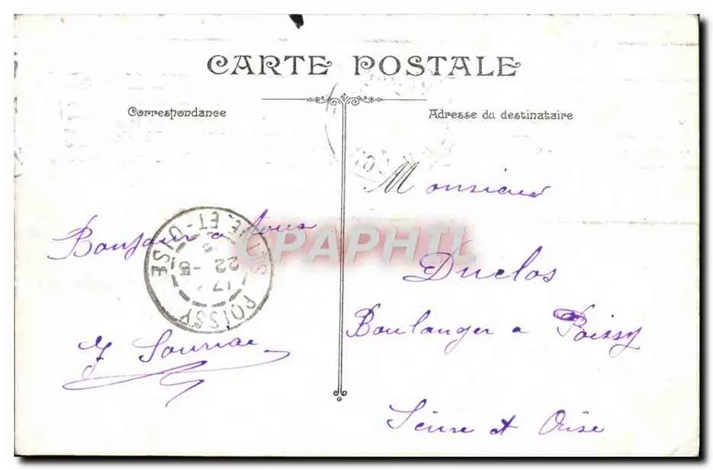 Paris - Der Pont au Change und Place du Châtelet — Verlag nicht sichtbar - Rückseite