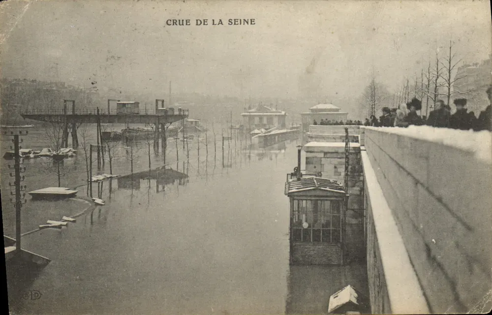 Cheia do rio Sena — Paris — Editor C. D. (C. D. Editor) - Frente