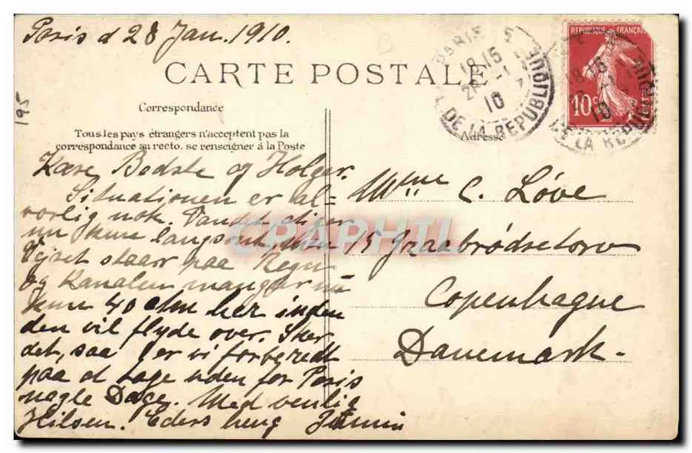 Cheia do rio Sena — Paris — Editor C. D. (C. D. Editor) - Verso